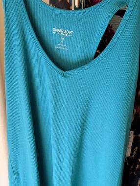 Torrid super soft tank-teal